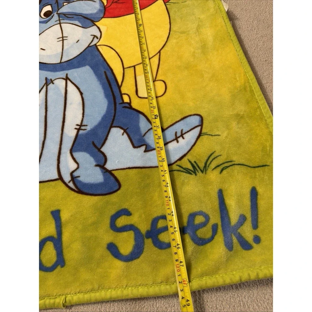Disney Winnie The Pooh and Friends Throw Blanket Hide and Seek Soft Cuddly 4'x3'